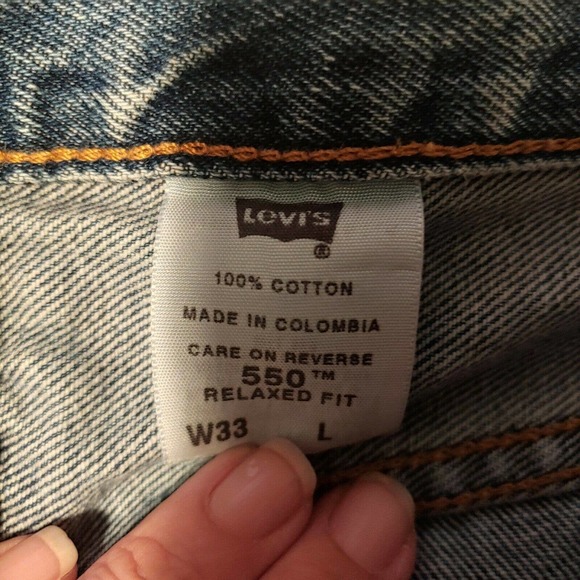 Vintage Levi 550 Denim Shorts sz 33 - Picture 8 of 8